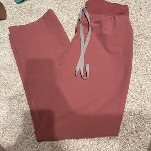 Figs Livingston High Waisted Pants Mauve XSP